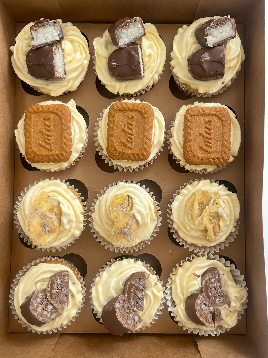 Boxed cupcakes and sweet treats